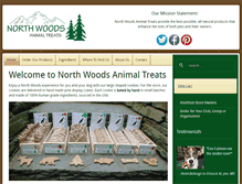 Tablet Screenshot of northwoodsanimaltreats.com